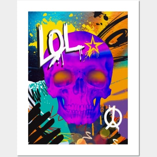 LOL, Skull Graffiti Posters and Art